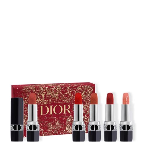 dior limited edition rouge dior couture collection lipstick set|Dior lip gloss gift set.